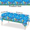 3 Packs Pool Party Tablecloths 51 x 87 Inch Waterproof Plastic Beach Tablecloth